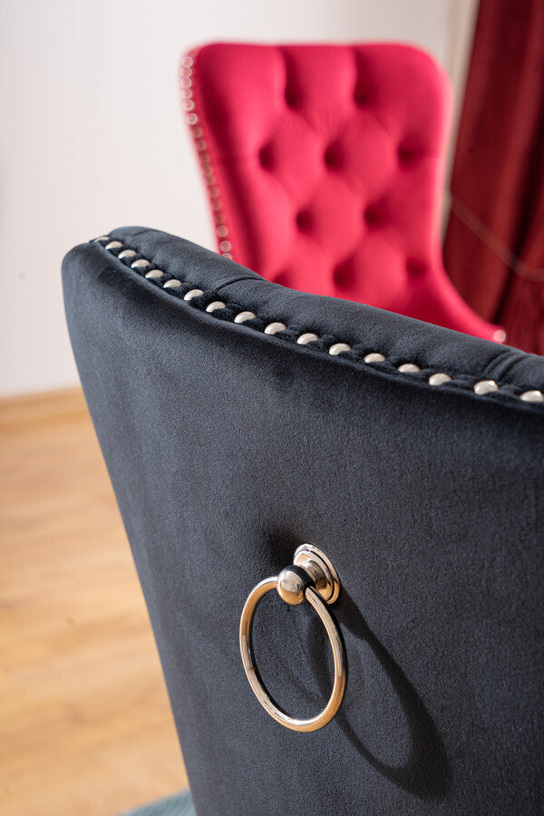 Kitchen Chair West Toulouse | size: Width: 56cm, Height: 98cm, Depth: 46cm | color: Black | image: 4 | variant: 1007716