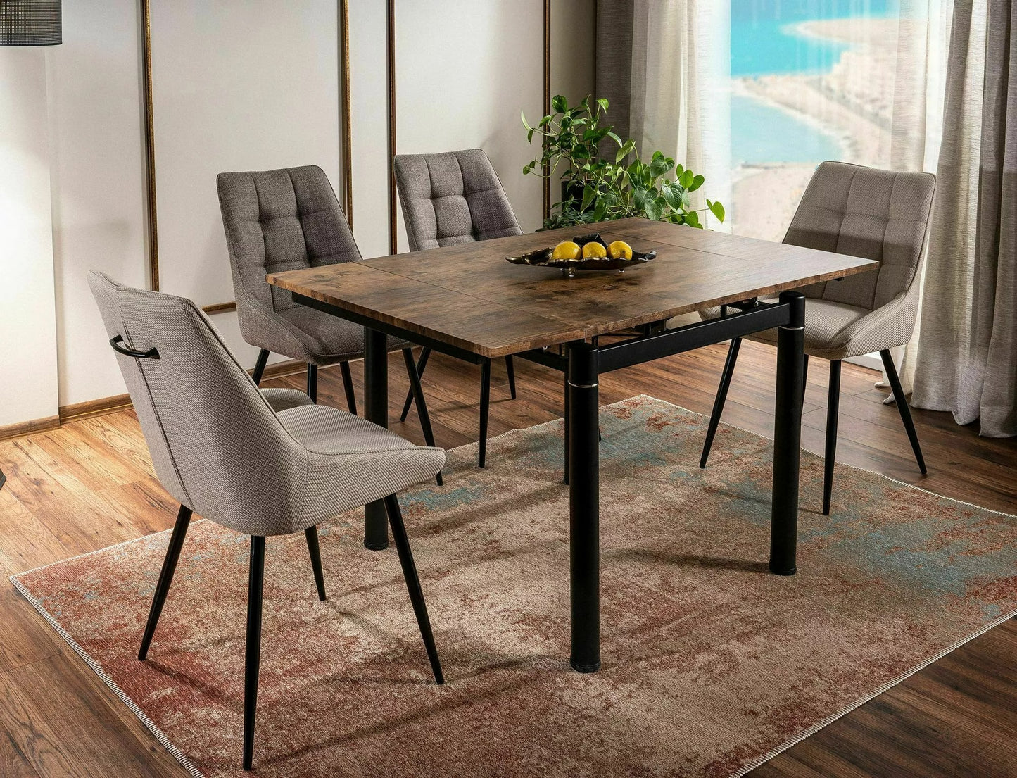 Kitchen Chair Xalapa | size: Width: 50cm, Height: 88cm, Depth: 42cm | color: Gray | image: 1 | variant: 1003828