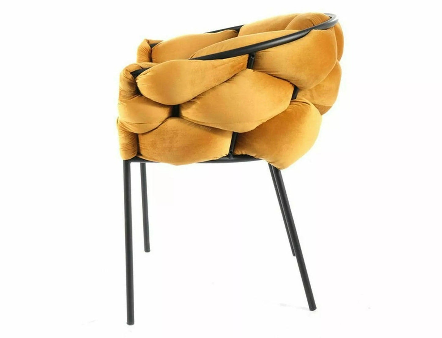 Kitchen Chair Xiamen | size: Width: 76cm, Height: 75cm, Depth: 40cm | color: Yellow | image: 3 | variant: 1003798