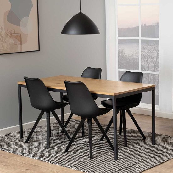 Kitchen Table Aberystwyth | size: Length: 80cm, Width: 160cm, Height: 74cm | color: Oak | image: 4 | variant: 1005343
