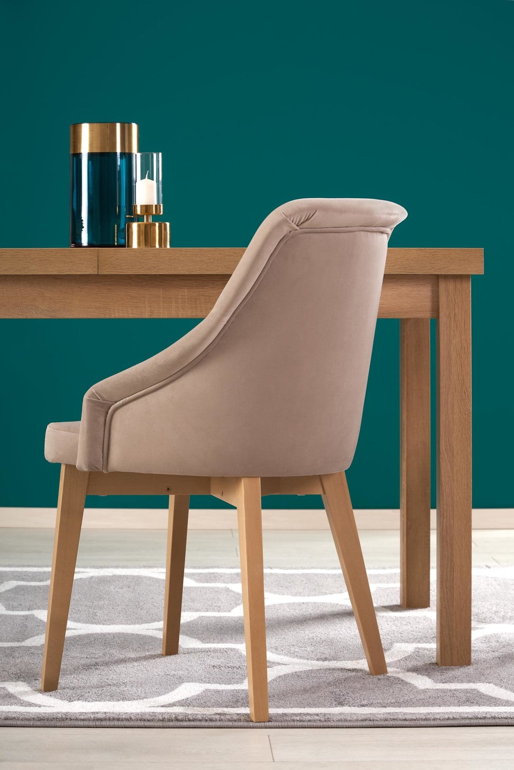 Kitchen Table Brisbane | size: Length: 80cm, Width: 220cm, Height: 79cm | color: Oak | image: 5 | variant: 1003177