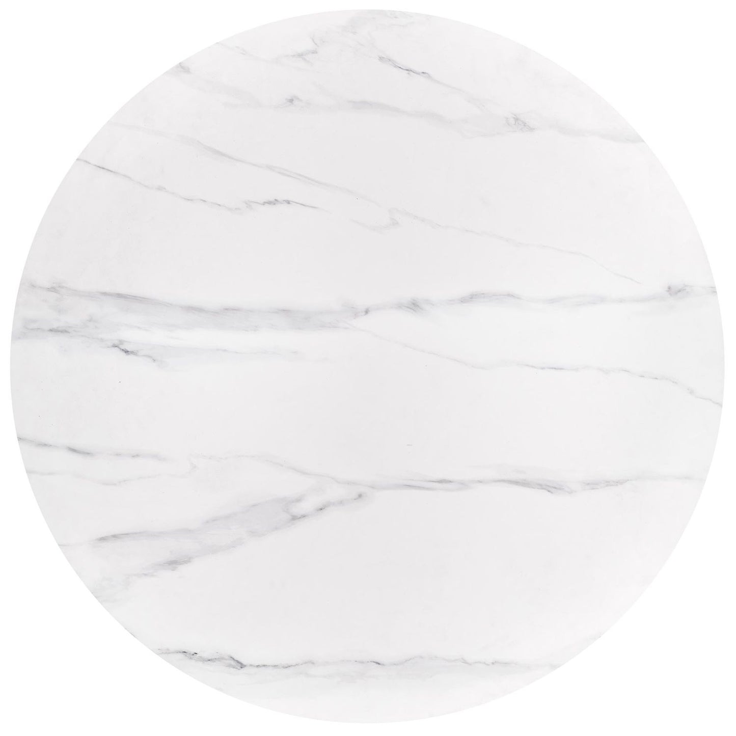 Kitchen Table Bruno | size: Length: 120cm, Width: 120cm, Height: 76cm, Diameter: 120cm | color: White/Marble/Walnut | image: 6 | variant: 1013010