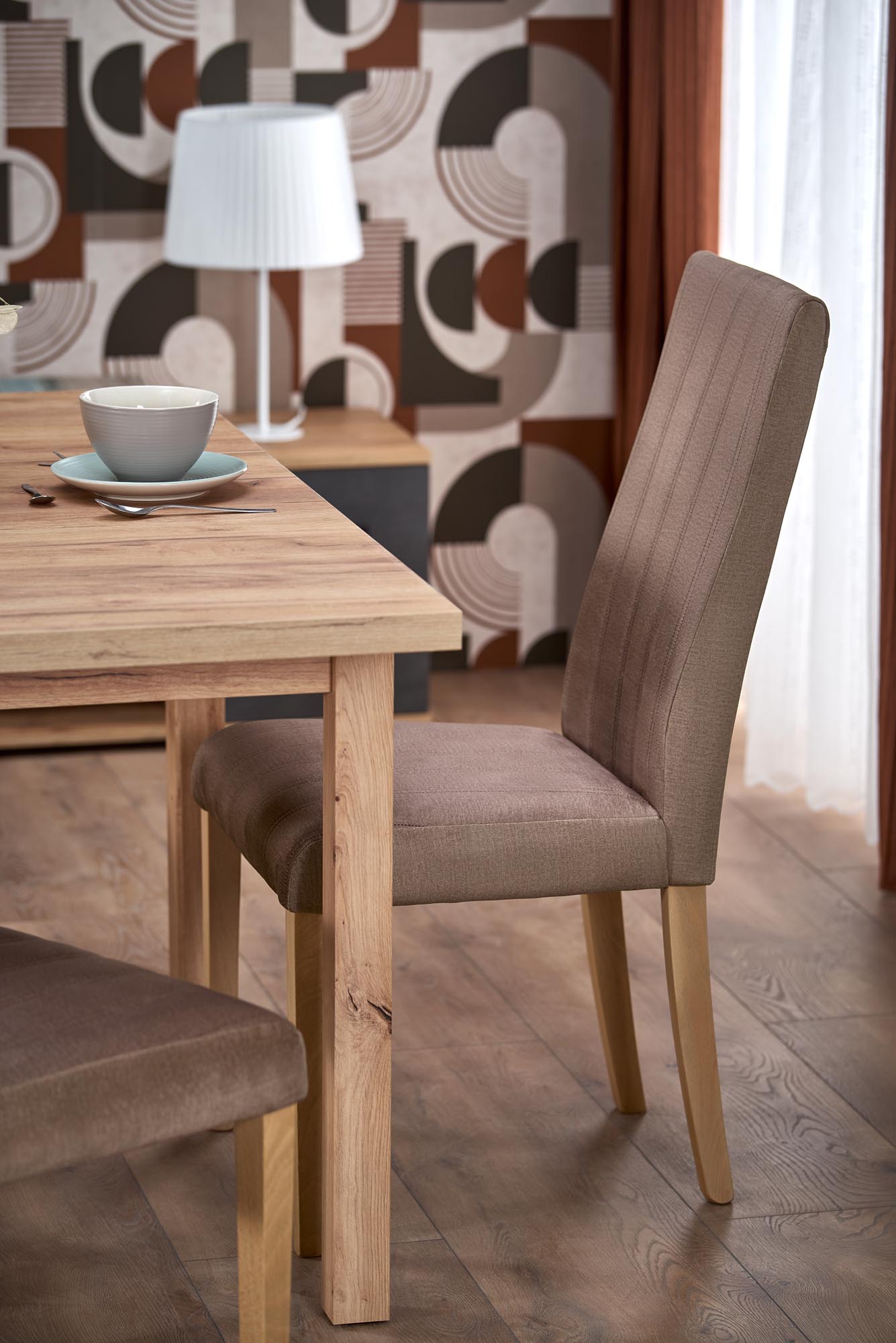 Kitchen Table Buenos Aires | size: Length: 90cm, Width: 125cm, Height: 70cm | color: Oak | image: 4 | variant: 1003184