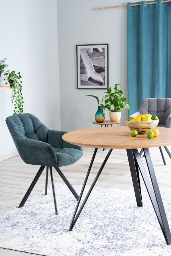 Kitchen Table Burton upon Trent | size: Length: 100cm, Width: 100cm, Height: 76cm, Diameter: 100cm | color: Oak | image: 3 | variant: 1004418