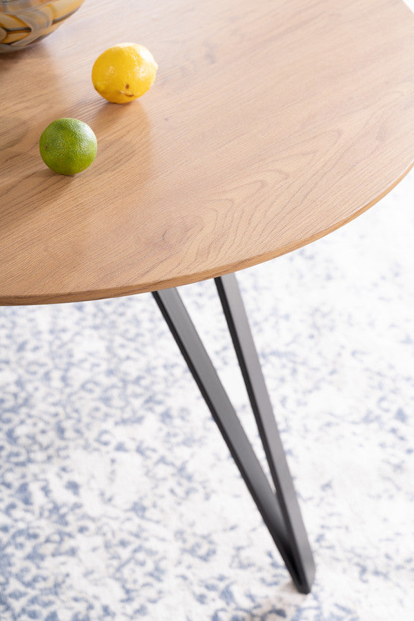 Kitchen Table Burton upon Trent | size: Length: 100cm, Width: 100cm, Height: 76cm, Diameter: 100cm | color: Oak | image: 4 | variant: 1004418