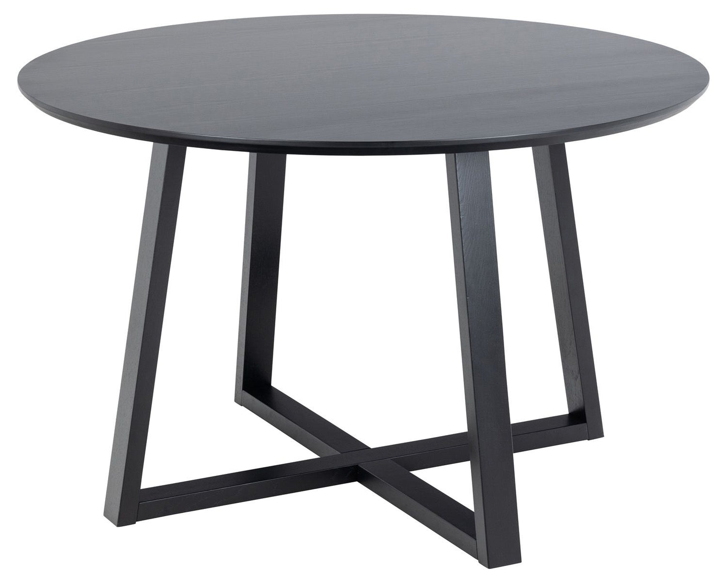 Kitchen Table Catania | size: Length: 120cm, Width: 120cm, Height: 75cm, Diameter: 120cm | color: Black | image: 1 | variant: 1001533