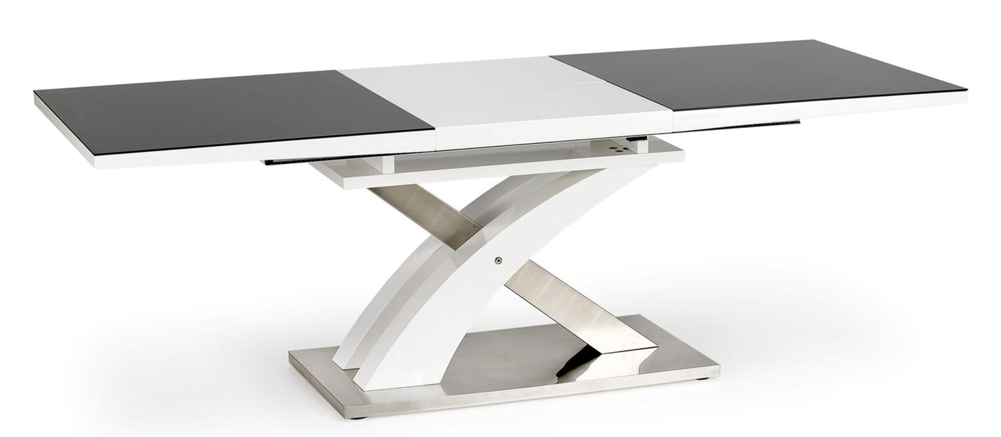Kitchen Table Chongqing | size: Length: 90cm, Width: 220cm, Height: 78cm | color: White/Black | image: 1 | variant: 1003213