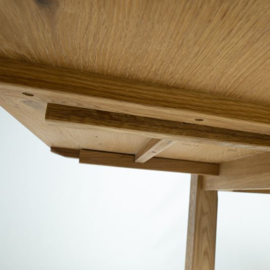 Kitchen Table Drammen | size: Length: 90cm, Width: 120cm, Height: 76cm | color: Oak | image: 9 | variant: 1005079