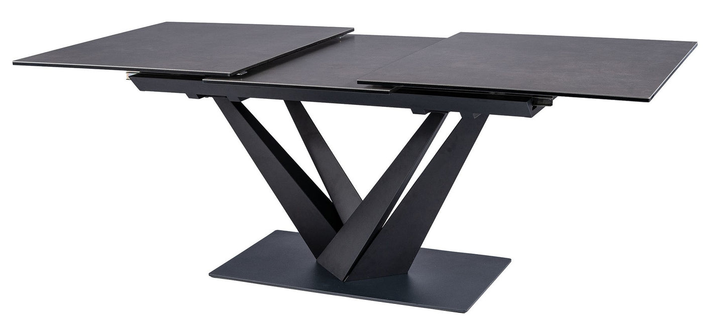 Kitchen Table East Ahmedabad | size: Length: 90cm, Width: 220cm, Height: 76cm | color: Black/Grey | image: 3 | variant: 1007904