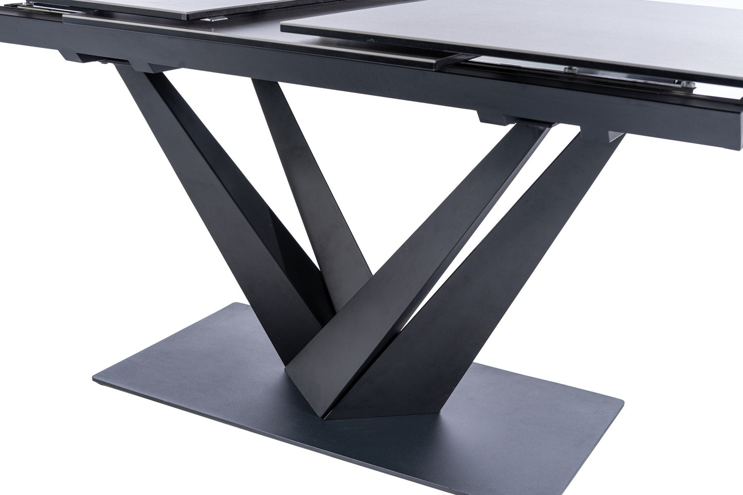 Kitchen Table East Ahmedabad | size: Length: 90cm, Width: 220cm, Height: 76cm | color: Black/Grey | image: 4 | variant: 1007904