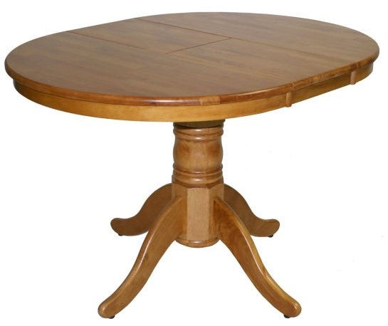Kitchen Table East Biggleswade | size: Length: 90cm, Width: 120cm, Height: 74cm, Diameter: 90cm | color: Oak | image: 2 | variant: 1005487