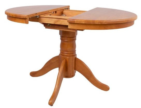 Kitchen Table East Biggleswade | size: Length: 90cm, Width: 120cm, Height: 74cm, Diameter: 90cm | color: Oak | image: 8 | variant: 1005487