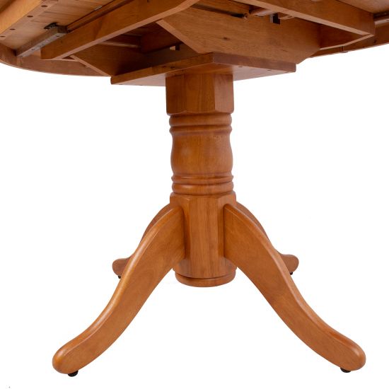 Kitchen Table East Biggleswade | size: Length: 90cm, Width: 120cm, Height: 74cm, Diameter: 90cm | color: Oak | image: 9 | variant: 1005487