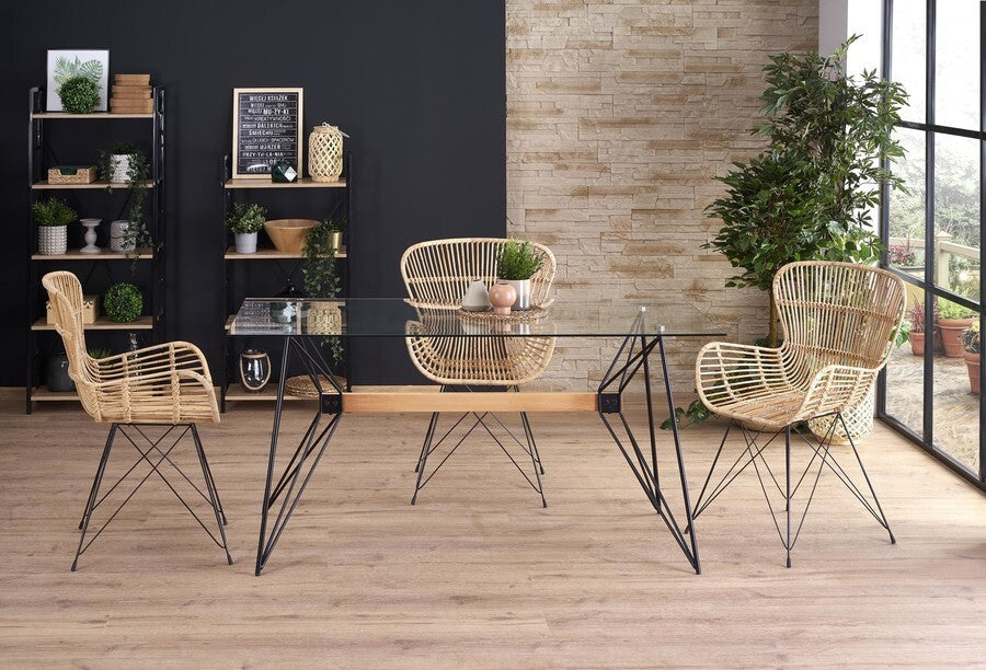 Kitchen Table East Mumbai | size: Length: 80cm, Width: 160cm, Height: 75cm | color: Transparent | image: 5 | variant: 1006791
