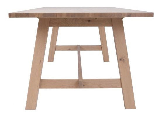 Kitchen Table East Swanage | size: Length: 95cm, Width: 220cm, Height: 75cm | color: Oak | image: 3 | variant: 1005387