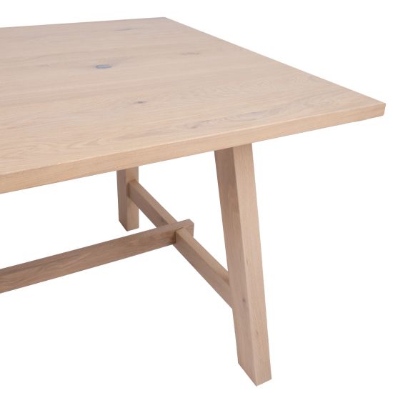 Kitchen Table East Swanage | size: Length: 95cm, Width: 220cm, Height: 75cm | color: Oak | image: 6 | variant: 1005387
