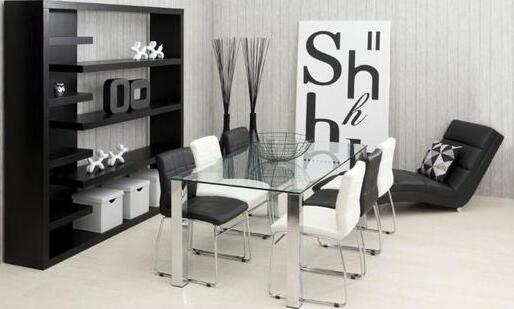 Kitchen Table East Troms | size: Length: 90cm, Width: 180cm, Height: 75cm | color: Chrome | image: 4 | variant: 1005781