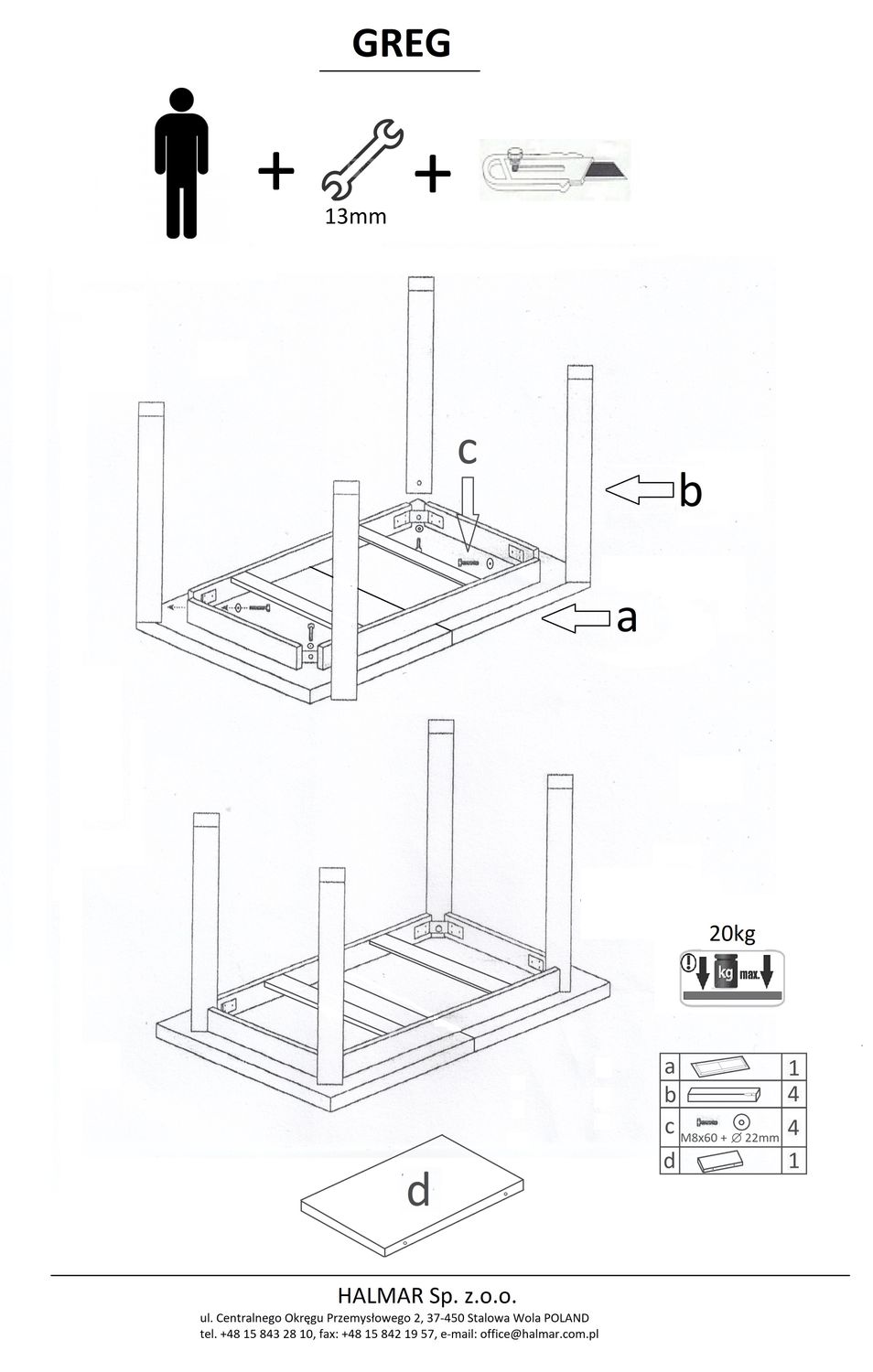 Kitchen Table Greg | size: Length: 74cm, Width: 168cm, Height: 75cm | color: Black/Oak | image: 10 | variant: 1012351
