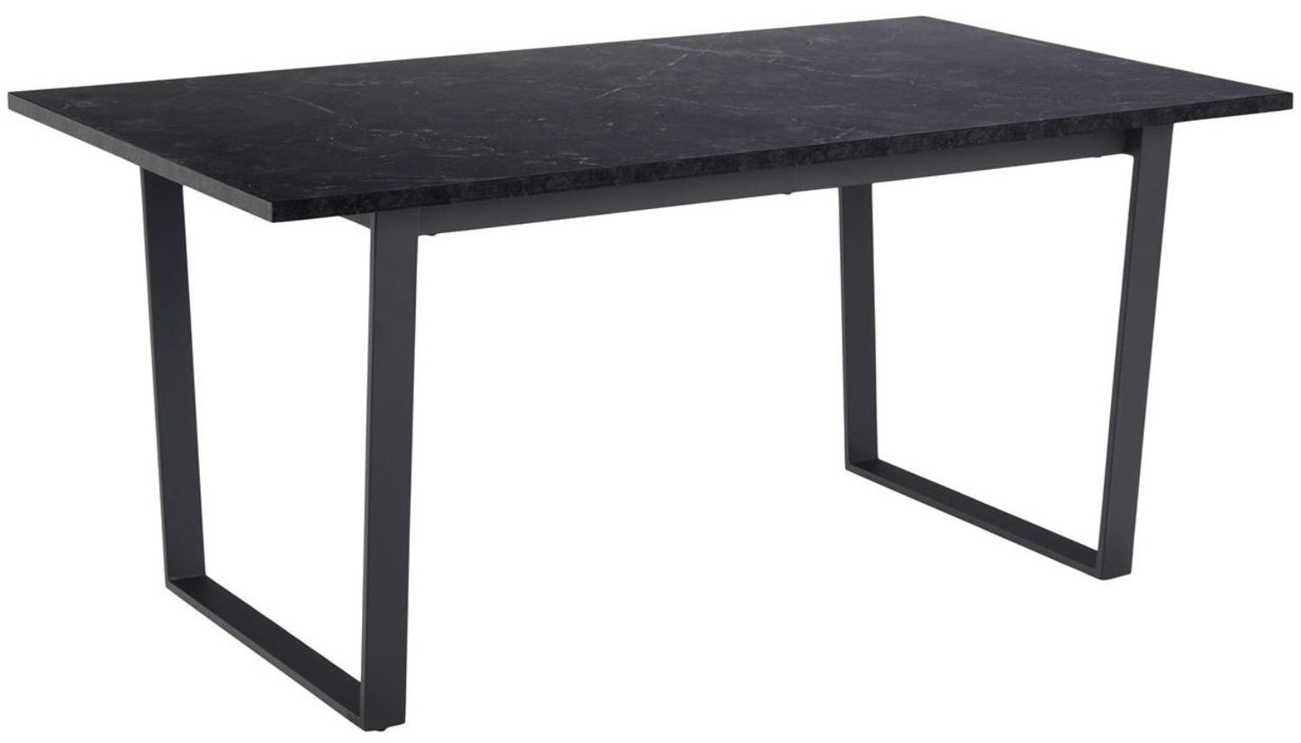 Kitchen Table Lucerne | size: Length: 90cm, Width: 160cm, Height: 74cm | color: Black | image: 1 | variant: 1005486