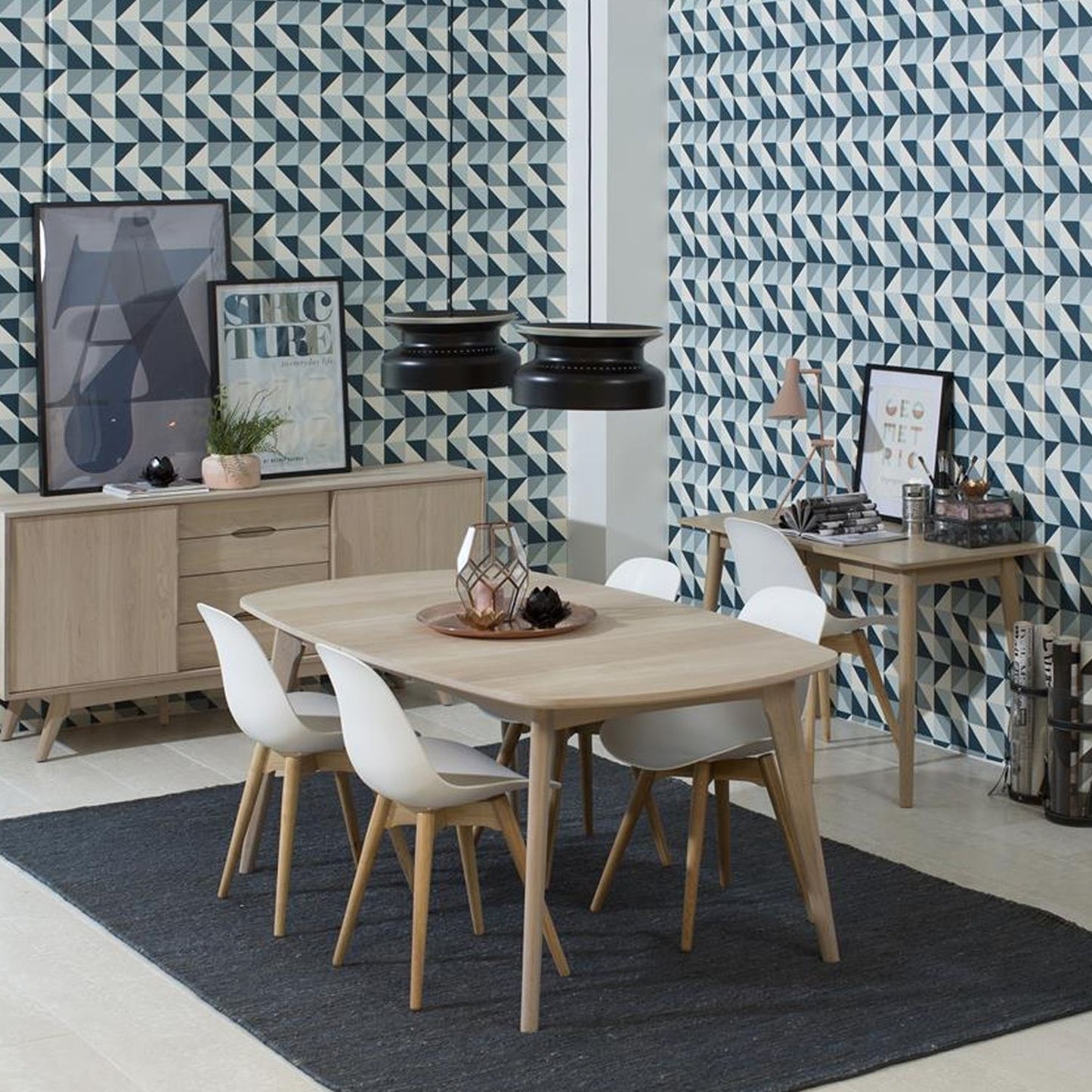 Kitchen Table Marte | size: Length: 102cm, Width: 180cm, Height: 76cm | color: Oak | image: 5 | variant: 1012590