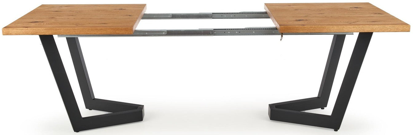 Kitchen Table Massive | size: Length: 90cm, Width: 250cm, Height: 77cm | color: Oak | image: 6 | variant: 1016887