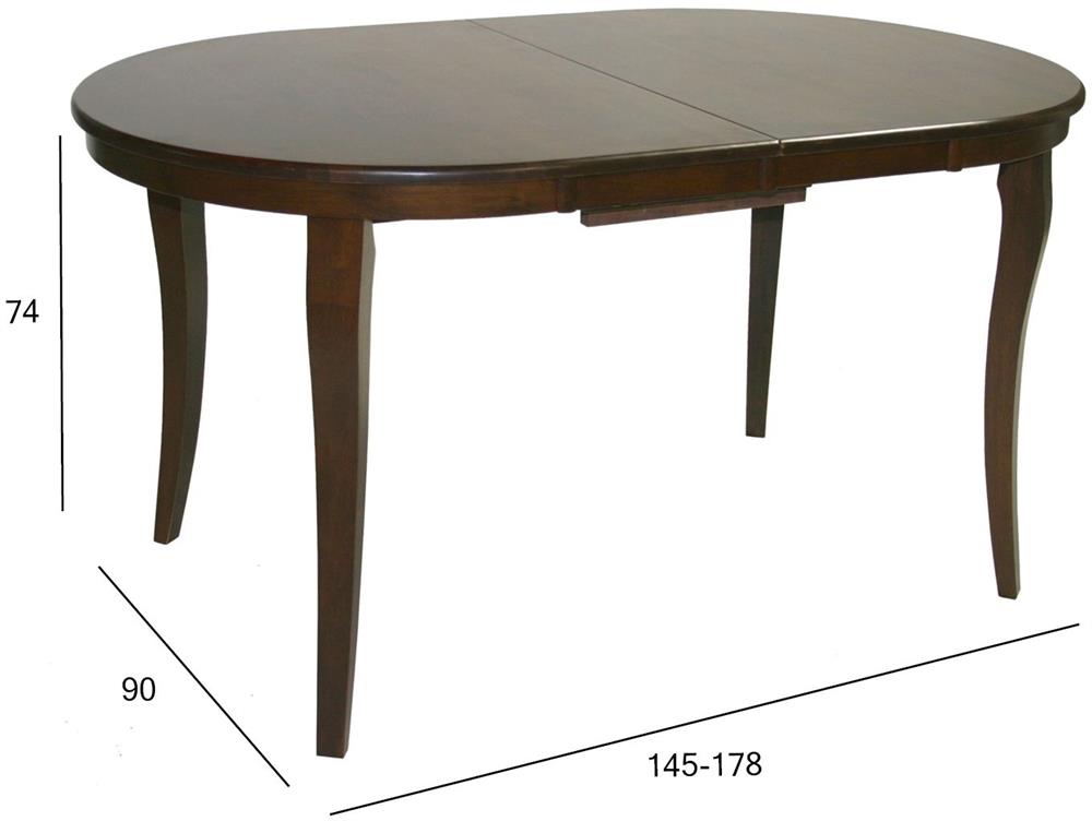 Kitchen Table Mold | size: Length: 90cm, Width: 178cm, Height: 74cm | color: Brown | image: 3 | variant: 1006016