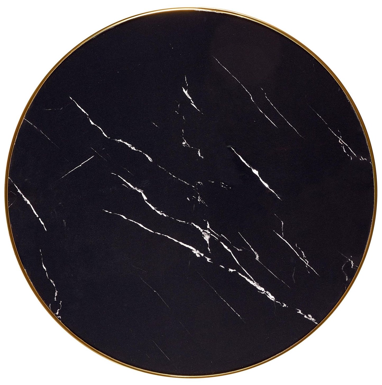Kitchen Table Molina | size: Length: 59cm, Width: 59cm, Height: 74cm, Diameter: 59cm | color: Marble/Black/Gold | image: 5 | variant: 1013022