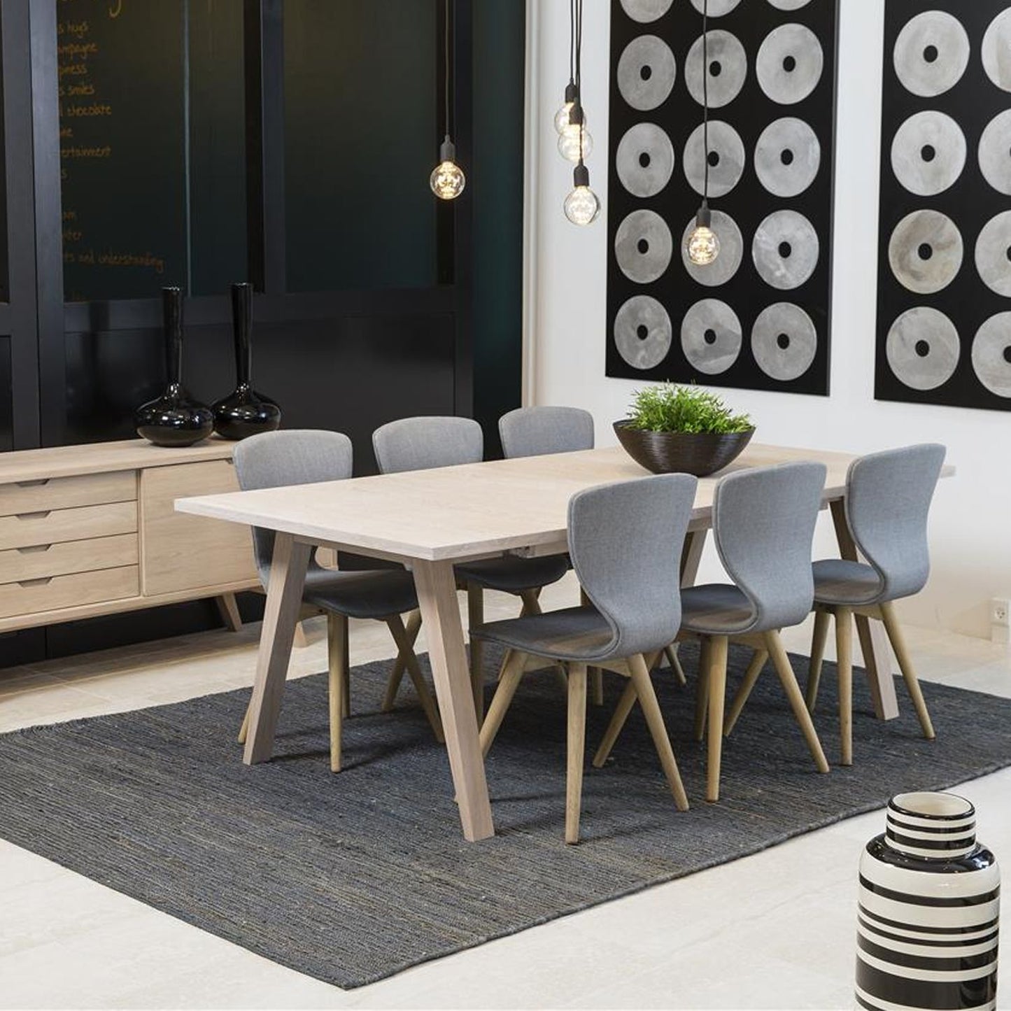 Kitchen Table Naples | size: Length: 95cm, Width: 200cm, Height: 74.6cm | color: Oak | image: 3 | variant: 1005777
