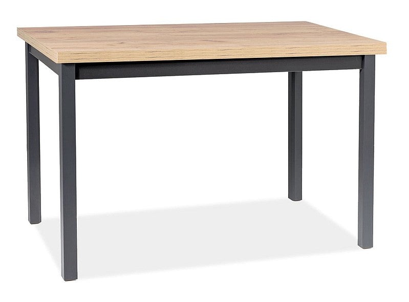 Kitchen Table Poole | size: Length: 68cm, Width: 120cm, Height: 75cm | color: Black/Oak | image: 1 | variant: 1004301
