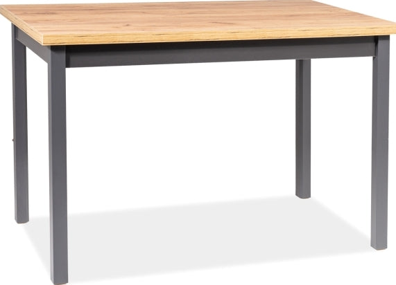 Kitchen Table Poole | size: Length: 68cm, Width: 120cm, Height: 75cm | color: Oak/Grey | image: 1 | variant: 1004299