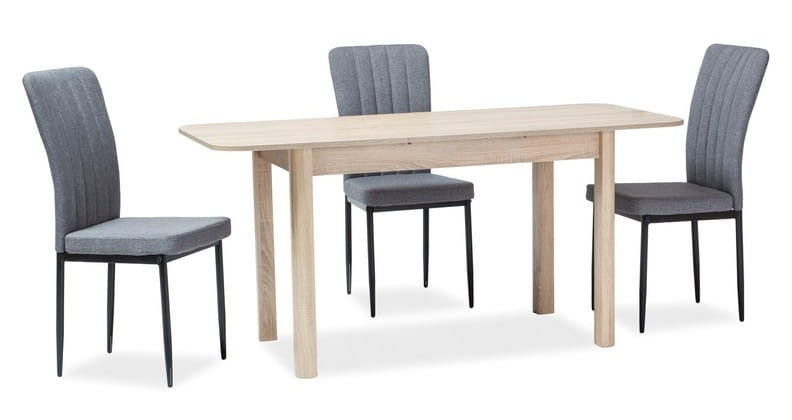 Kitchen Table Preston | size: Length: 68cm, Width: 160cm, Height: 75cm | color: Oak | image: 3 | variant: 1004306