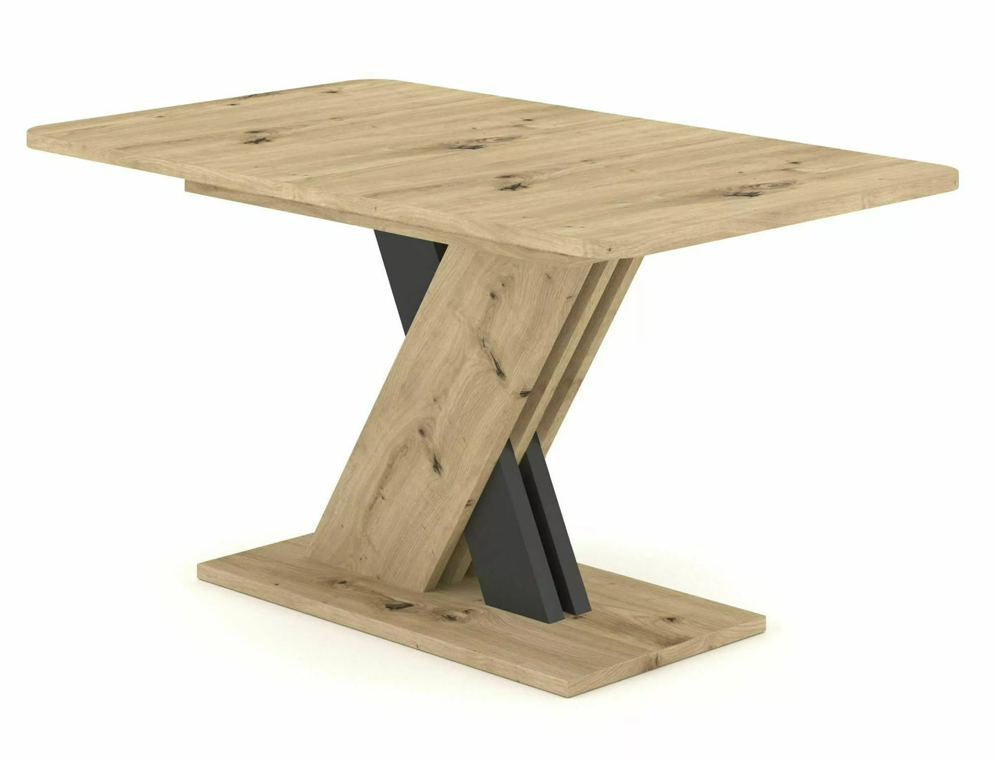 Kitchen Table Redditch | size: Length: 85cm, Width: 180cm, Height: 76cm | color: Oak/Grey | image: 2 | variant: 1004309