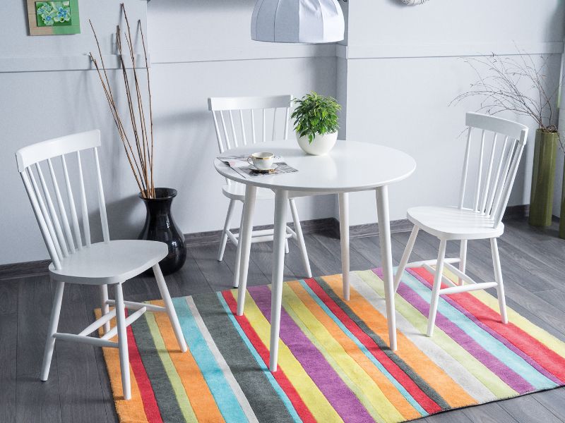 Kitchen Table Rochdale | size: Length: 90cm, Width: 90cm, Height: 75cm, Diameter: 90cm | color: White | image: 2 | variant: 1004313