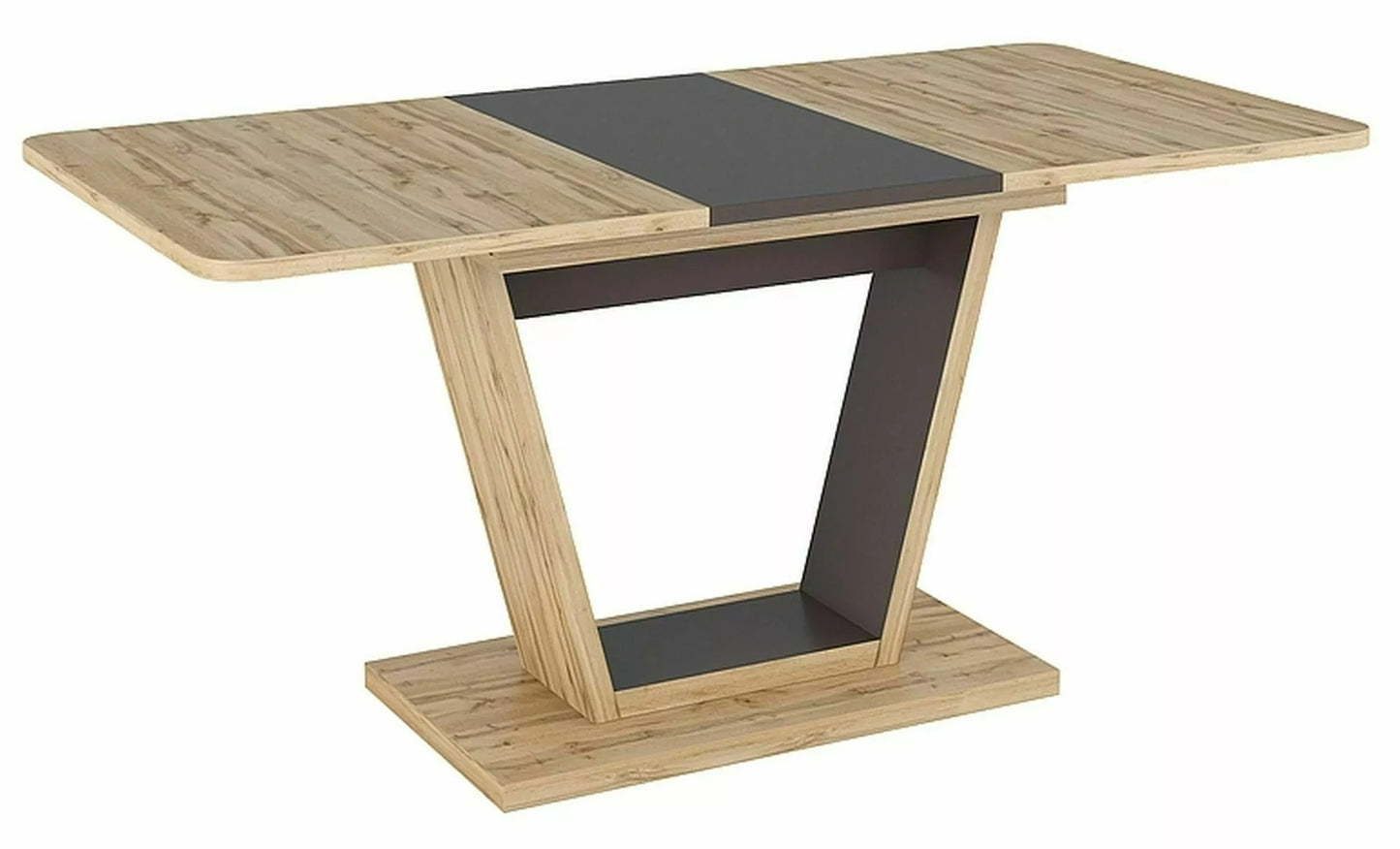 Kitchen Table Rotherham | size: Length: 80cm, Width: 160cm, Height: 76cm | color: Brown/Oak | image: 0 | variant: 1004317