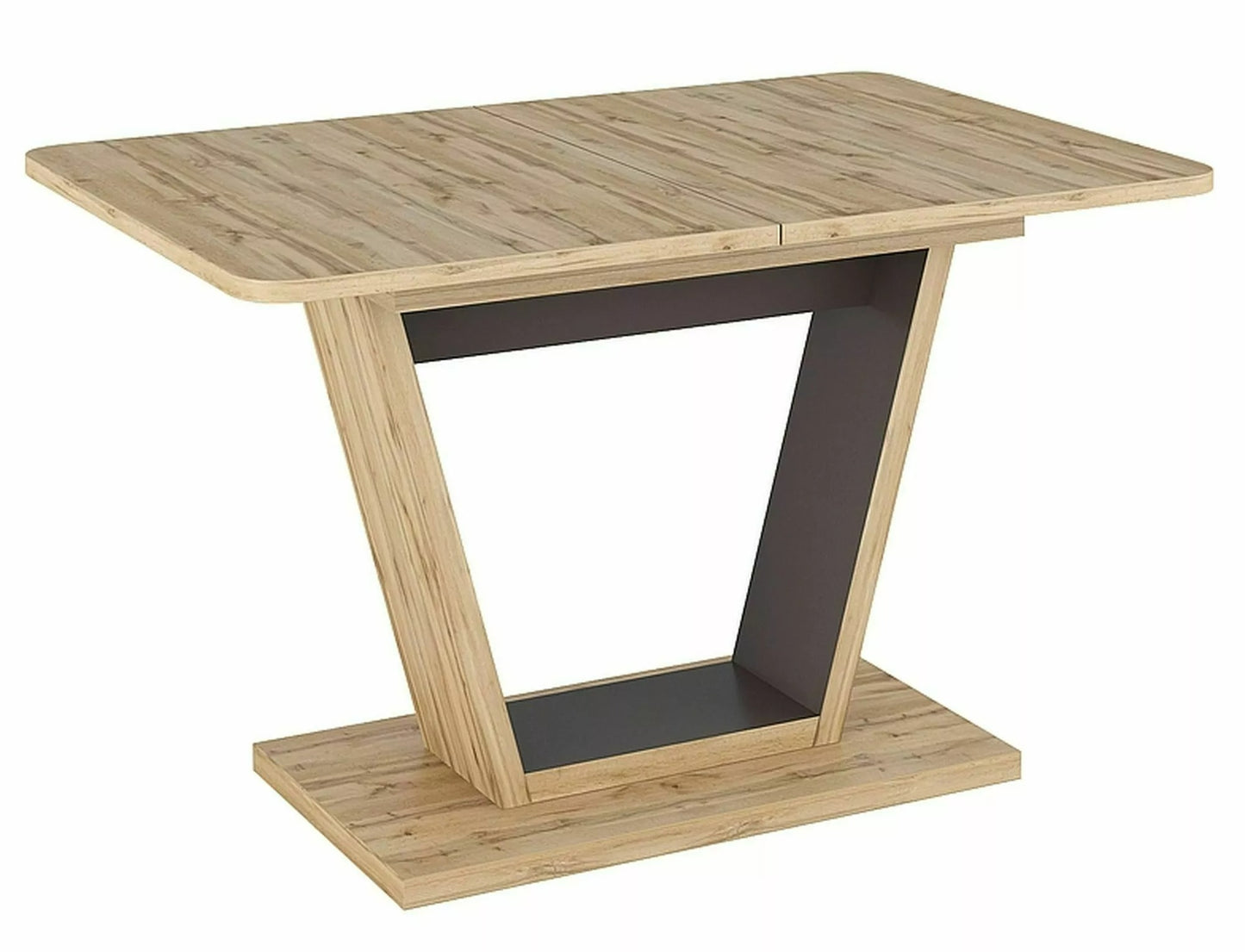Kitchen Table Rotherham | size: Length: 80cm, Width: 160cm, Height: 76cm | color: Brown/Oak | image: 1 | variant: 1004317