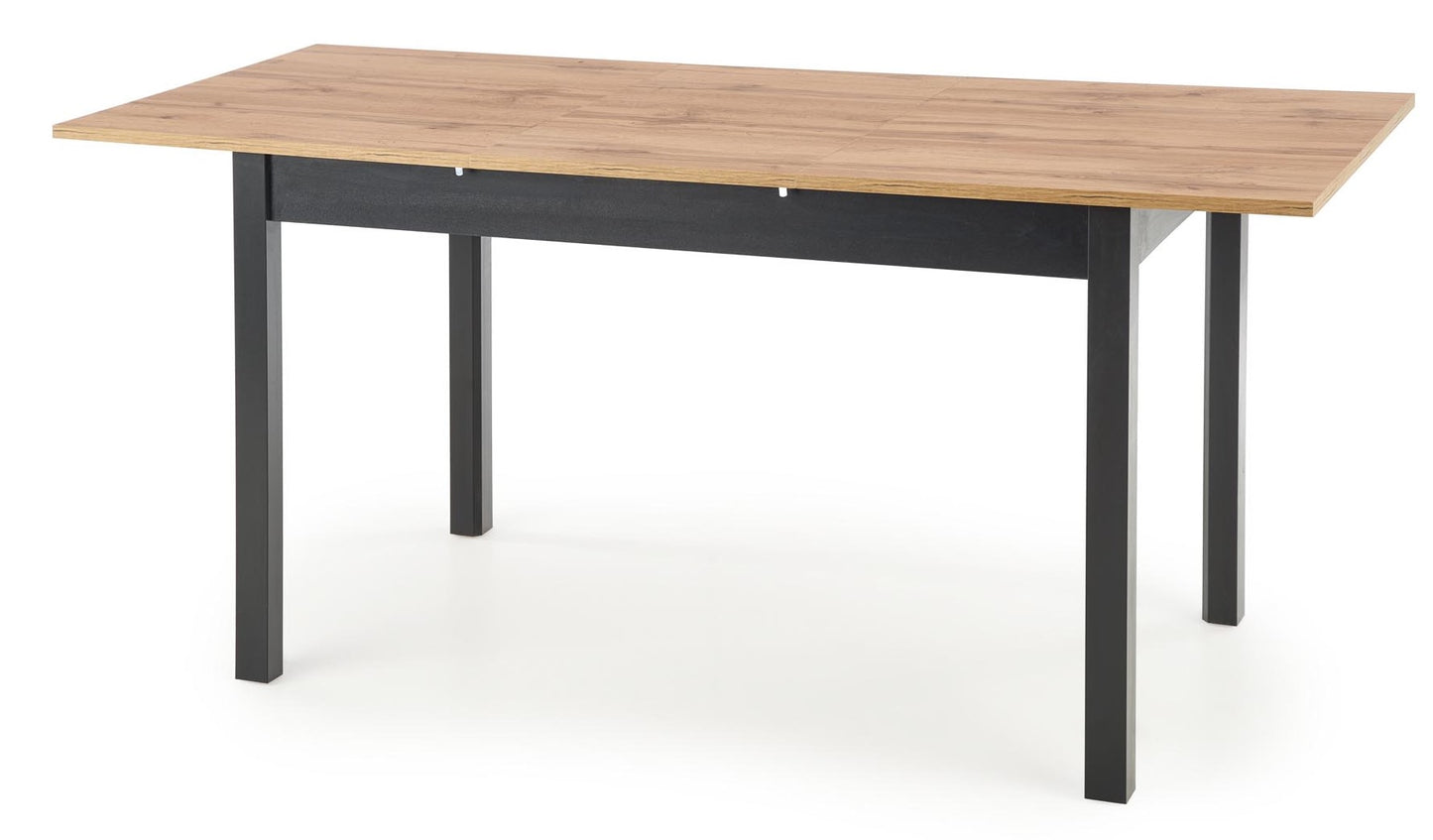 Kitchen Table San Francisco | size: Length: 74cm, Width: 168cm, Height: 75cm | color: Black/Oak | image: 2 | variant: 1007192