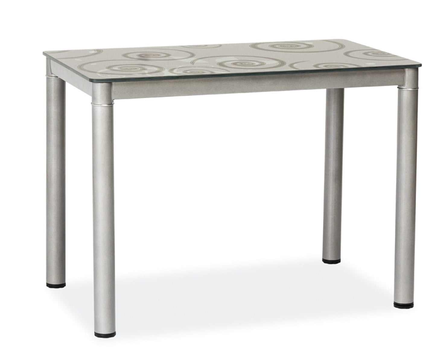Kitchen Table Scunthorpe | size: Length: 60cm, Width: 80cm, Height: 75cm | color: Silver | image: 1 | variant: 1004330