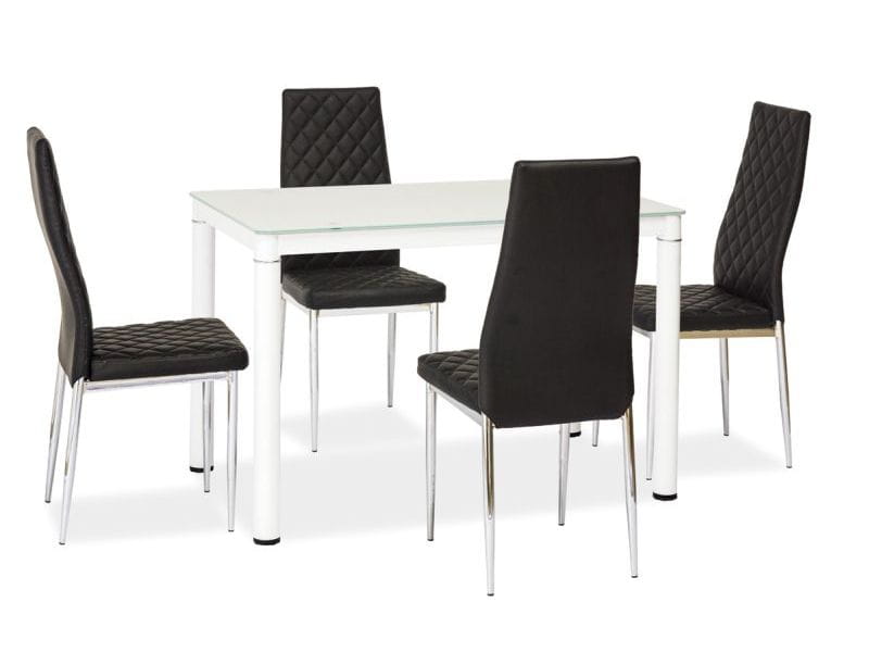 Kitchen Table Solihull | size: Length: 60cm, Width: 100cm, Height: 75cm | color: White | image: 3 | variant: 1004335