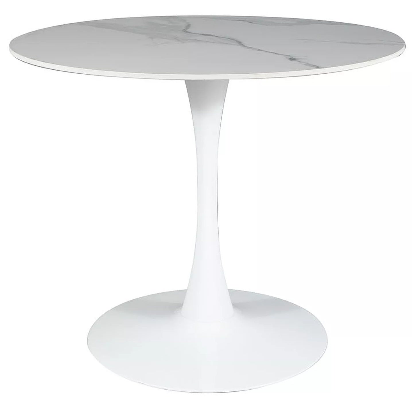Kitchen Table Walsall | size: Length: 80cm, Width: 80cm, Height: 75cm, Diameter: 80cm | color: White | image: 0 | variant: 1004366