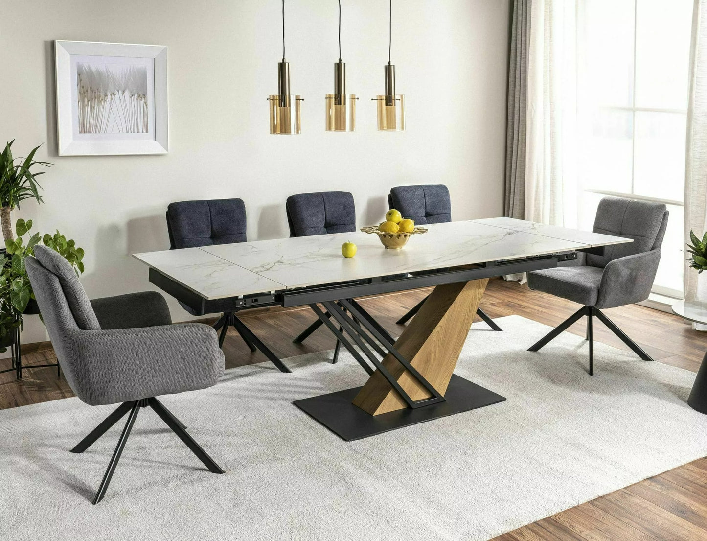 Kitchen Table Warrington | size: Length: 90cm, Width: 220cm, Height: 75cm | color: White | image: 2 | variant: 1004368