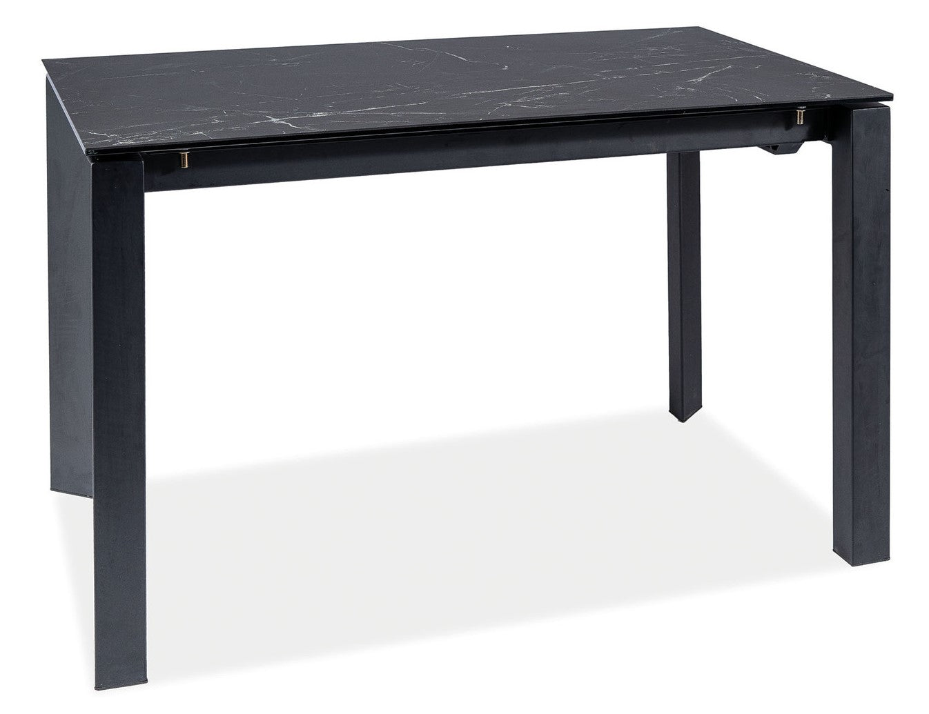 Kitchen Table West Avellino | size: Length: 80cm, Width: 180cm, Height: 76cm | color: White/Black | image: 2 | variant: 1007901