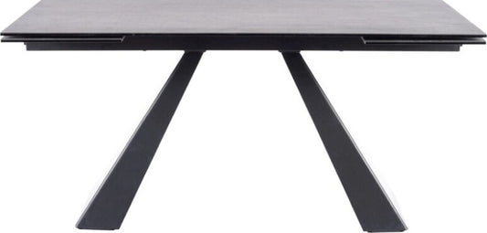 Kitchen Table West Benevento | size: Length: 80cm, Width: 180cm, Height: 76cm | color: Black | image: 1 | variant: 1007902