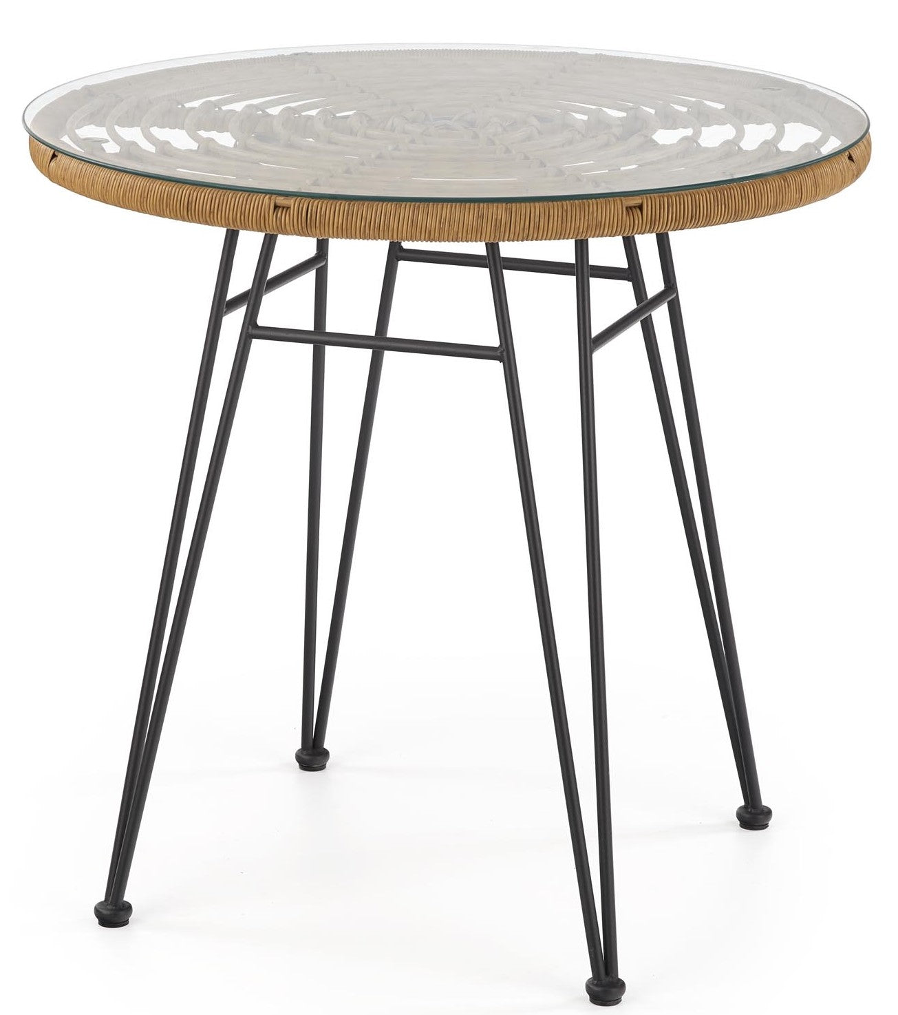 Kitchen Table West Boston | size: Length: 79cm, Width: 79cm, Height: 76cm, Diameter: 79cm | color: Transparent | image: 1 | variant: 1007128