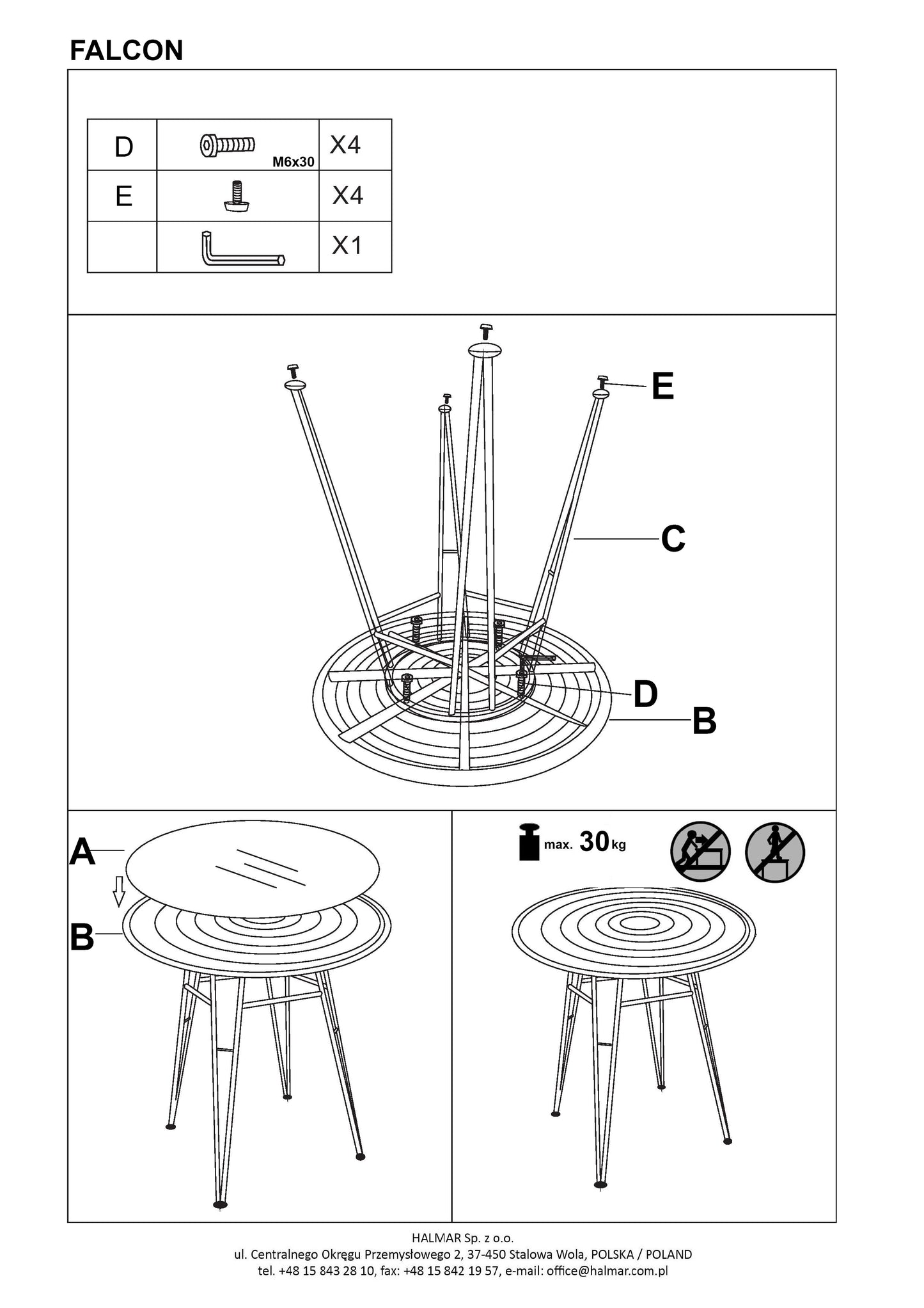Kitchen Table West Boston | size: Length: 79cm, Width: 79cm, Height: 76cm, Diameter: 79cm | color: Transparent | image: 10 | variant: 1007128
