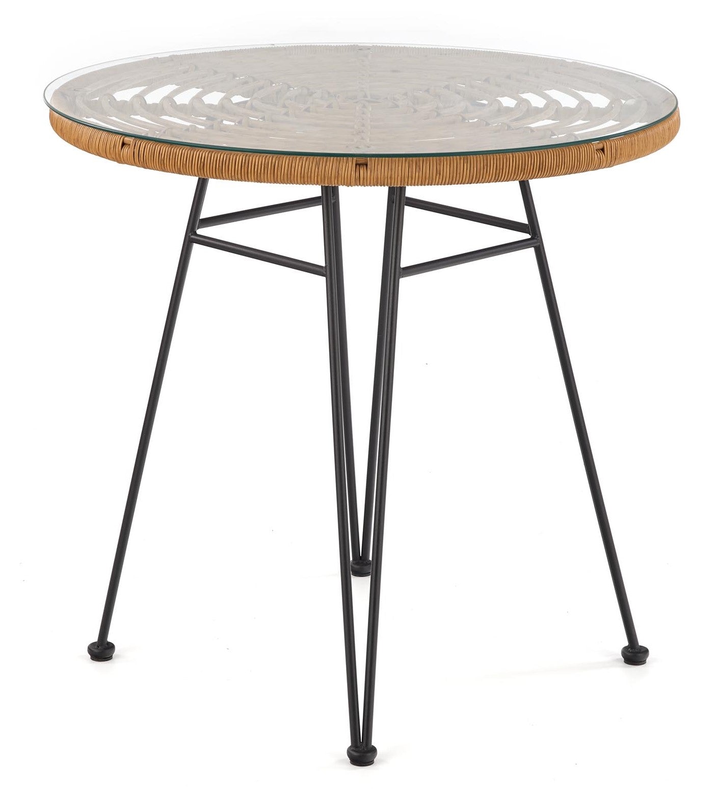 Kitchen Table West Boston | size: Length: 79cm, Width: 79cm, Height: 76cm, Diameter: 79cm | color: Transparent | image: 4 | variant: 1007128