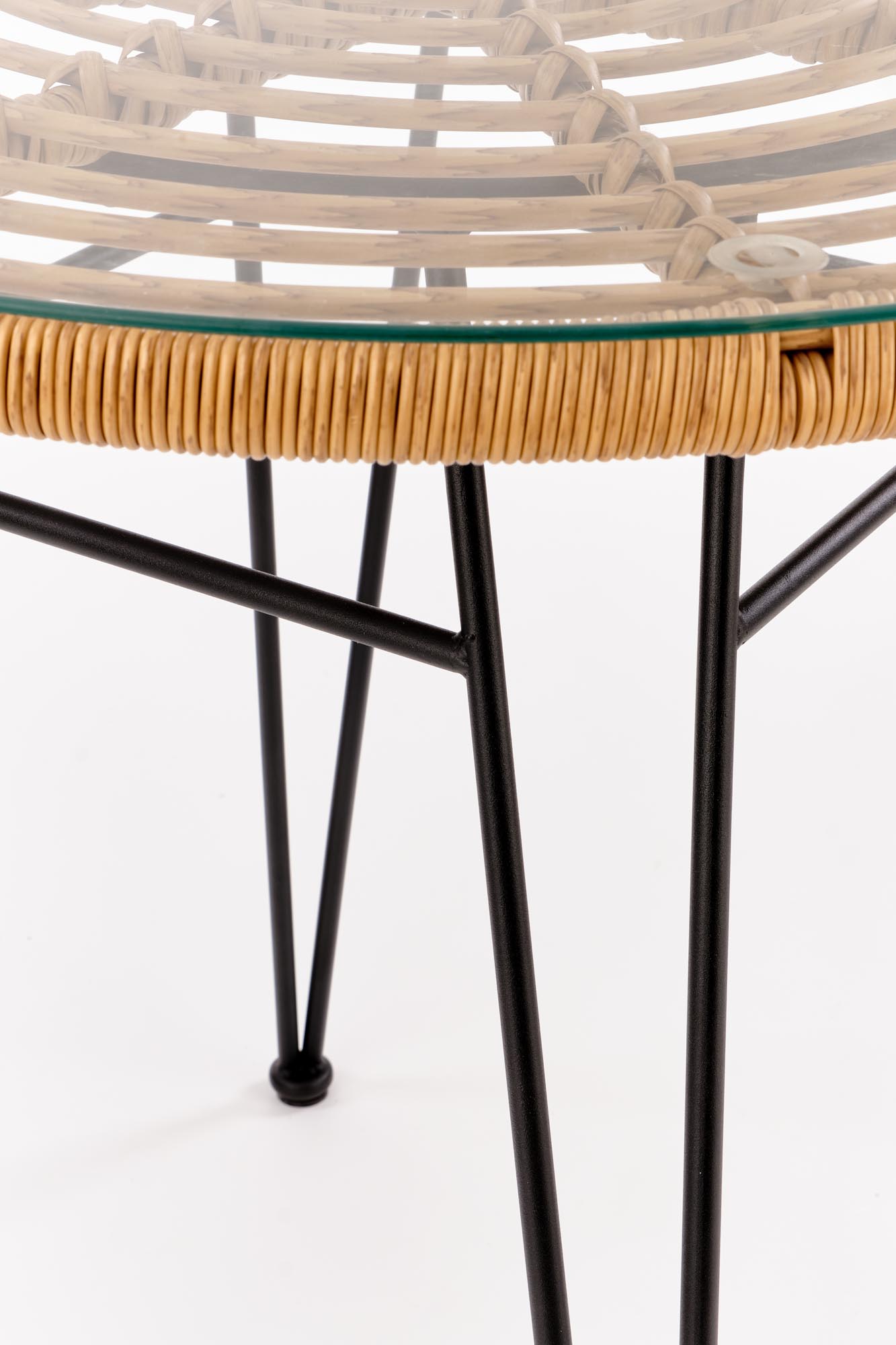 Kitchen Table West Boston | size: Length: 79cm, Width: 79cm, Height: 76cm, Diameter: 79cm | color: Transparent | image: 5 | variant: 1007128