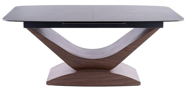 Kitchen Table West Cosenza | size: Length: 95cm, Width: 240cm, Height: 76cm | color: Black | image: 1 | variant: 1007897