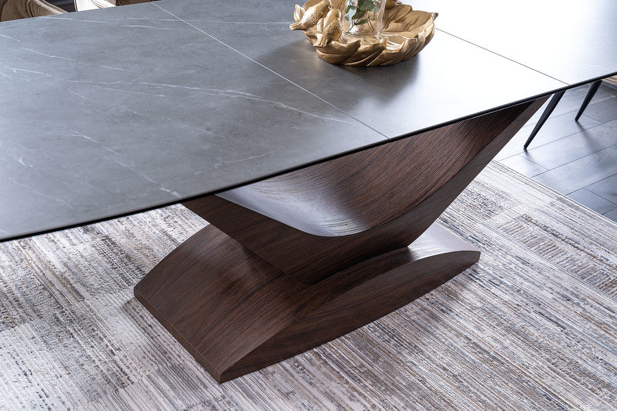 Kitchen Table West Cosenza | size: Length: 95cm, Width: 240cm, Height: 76cm | color: Black | image: 5 | variant: 1007897
