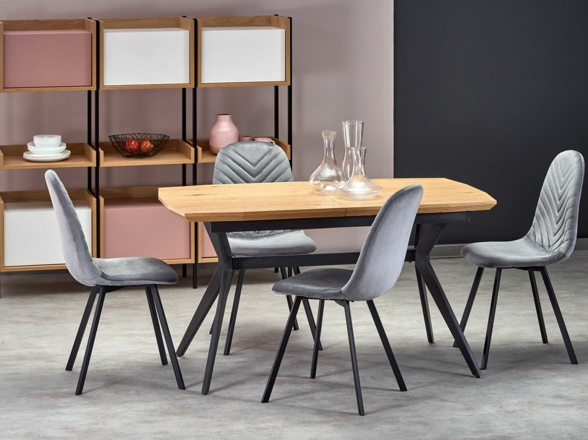 Kitchen Table West Margate | size: Length: 80cm, Width: 180cm, Height: 76cm | color: Oak | image: 3 | variant: 1007292