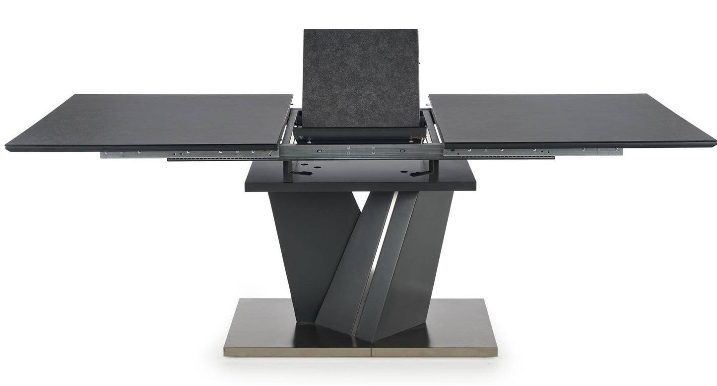 Kitchen Table West Olney | size: Length: 90cm, Width: 200cm, Height: 77cm | color: Gray | image: 10 | variant: 1007191
